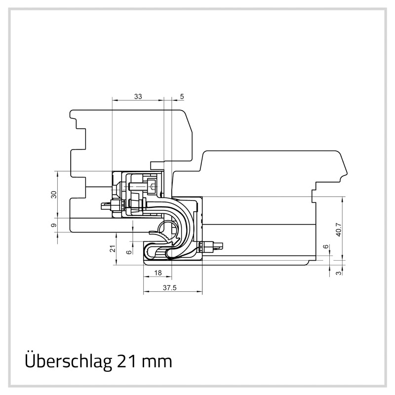 SIMONSWERK Schablone 5 251112 5 (Rahmen Überschlagstärke 21 mm) Produktbild BIGANW L