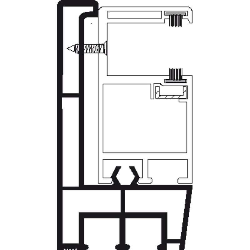PVC-Adapterprofil Nr. 973/933/B2 Produktbild BIGANW L