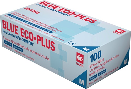 NitrileinweghandschuheBlue Eco Plus, blau Produktbild BIGPIC L