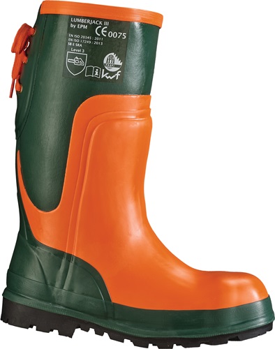 Forstsicherheitsstiefel Größe 42 oliv/orange FELDTMANN Ulme Naturkautschuk SB E EN ISO 20345 Produktbild BIGPIC L