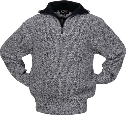 Pullover Größe XL   schwarz/weiß-meliert 100 % PES Produktbild BIGPIC L