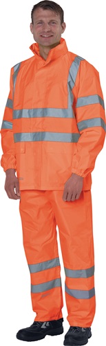 Warnschutz-Regenhose Größe XL PREVENT  orange 100 % PES Produktbild BIGPIC L