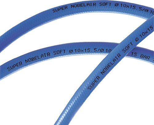 Druckluftschlauch Innen-D. 9 mm Außen-D. 14,5 mm  Super Nobelair® Soft Länge 50 m blau PVC Produktbild BIGPIC L