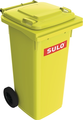 Müllgroßbehälter 120 l HDPE gelb SULO  fahrbar, nach EN 840 Produktbild BIGPIC L