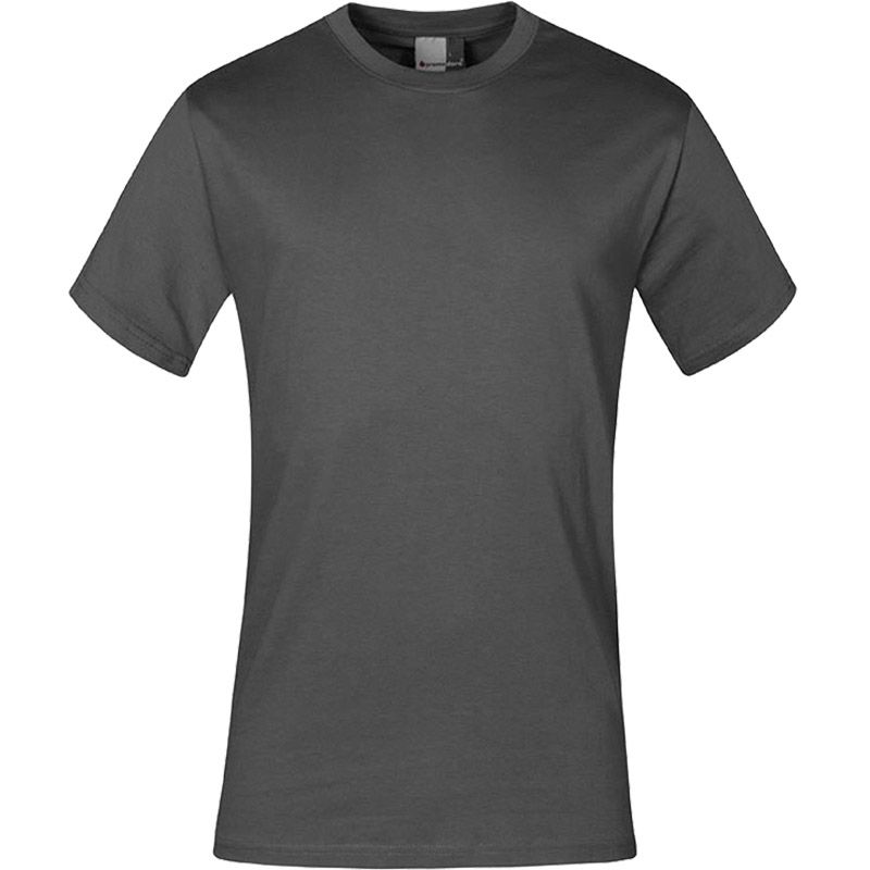 PROMODORO Men’s Premium-T-Shirt steel gray Produktbild BIGPIC L