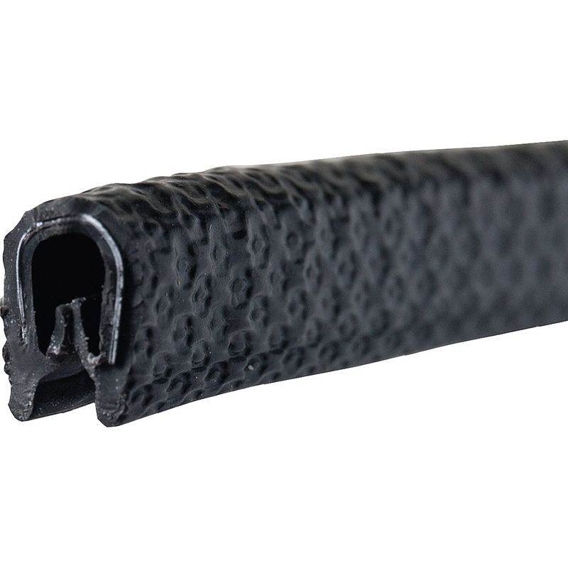 Kantenschutz U-Form schwarz PVC mit Metalleinlage PROMAT Produktbild BIGPIC L