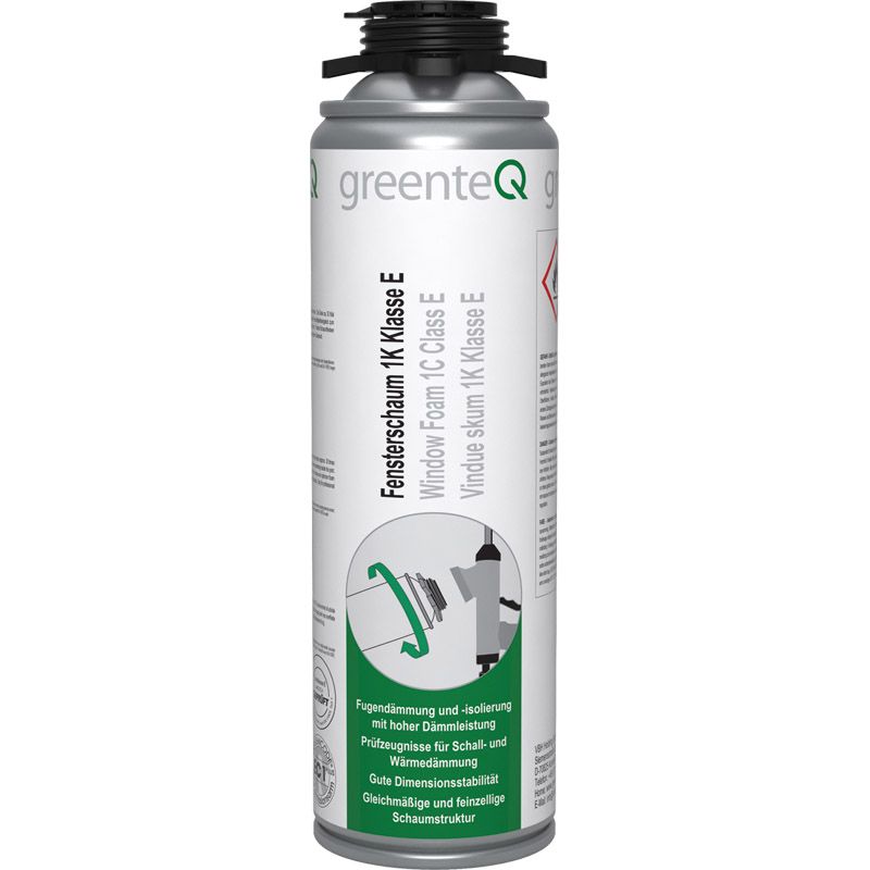 greenteQ Fensterschaum 1K Klasse E 500 ml Produktbild BIGPIC L