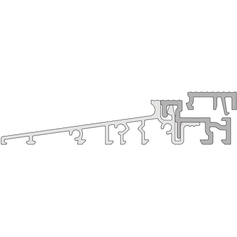 GKG Türschwelle 104 mm TS510412-FL mit loser Schließblechleiste 22 mm Produktbild BIGPIC L