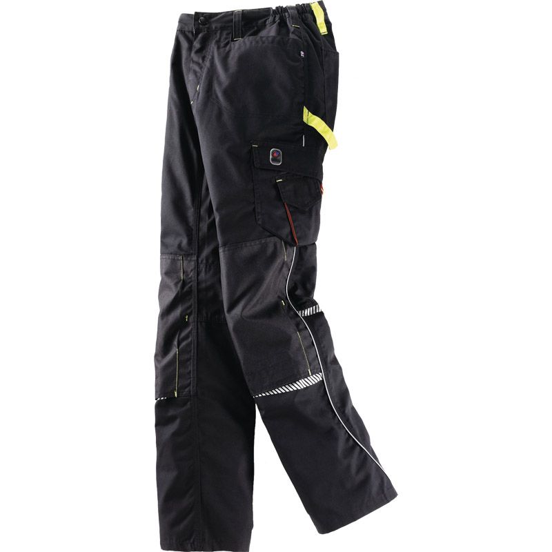 Bundhose Terrax Workwear Gr.56 schwarz/limette 65%PES/35 %CO TERRAX Produktbild BIGPIC L