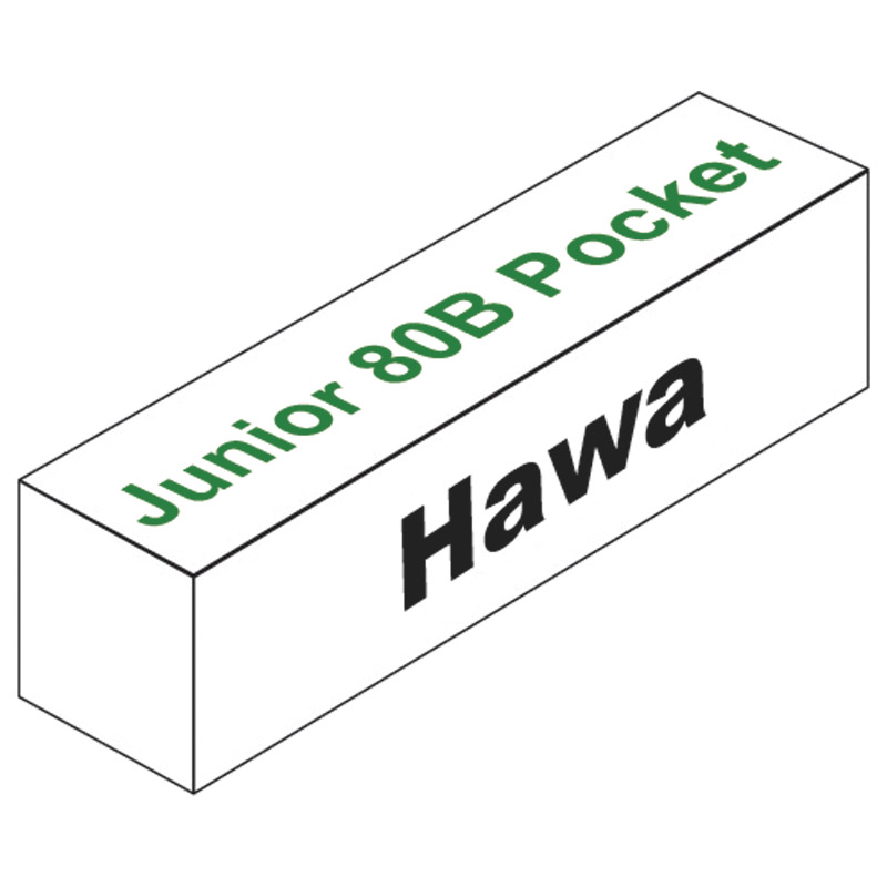 Garnitur Hawa Junior 80 B Pocket, mit Aufhängeschraube M10, für 1 Türe Produktbild BIGPIC L