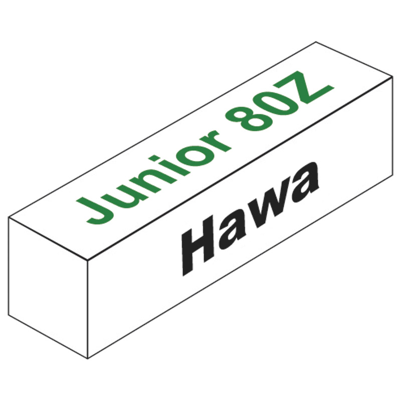 Garnitur Hawa Junior 80 Z, mit 2 Schienenstopper, für 1 Türe Produktbild BIGPIC L