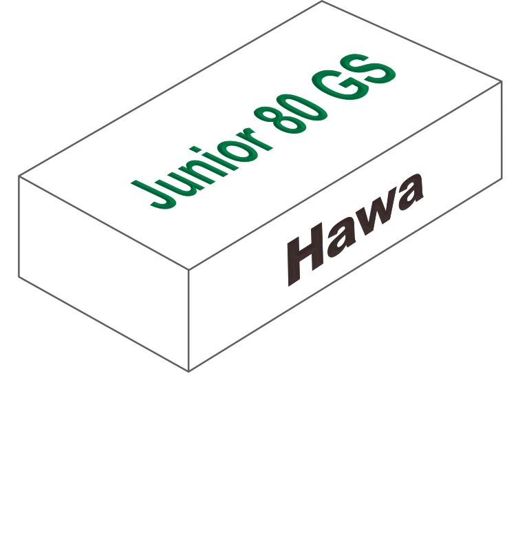 HAWA Schiebetürbeschlag Junior 80 GS für Glastüren bis 80kg Produktbild BIGPIC L