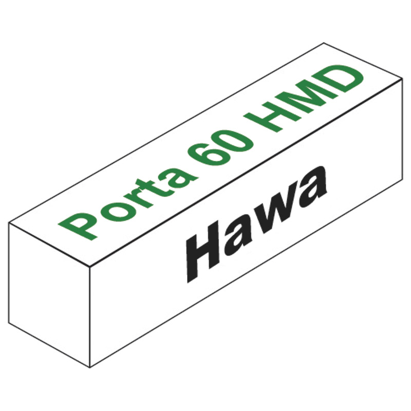 HAWA Schiebetürbeschlag Porta 60 HM / 60 HMD ohne Laufschiene Produktbild BIGPIC L