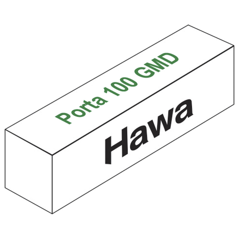 HAWA Schiebetürbeschlag Porta 100 GMD ohne Laufschiene Produktbild BIGPIC L