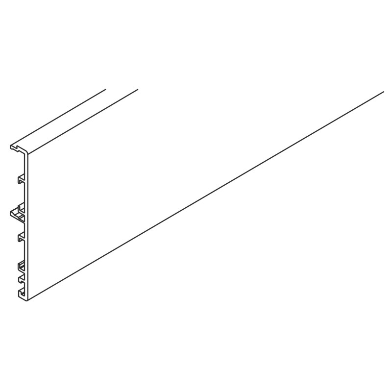 HAWA Clip-Blende zu Doppellaufschiene und Combi-Schiene Porta 60/100 Produktbild BIGPIC L