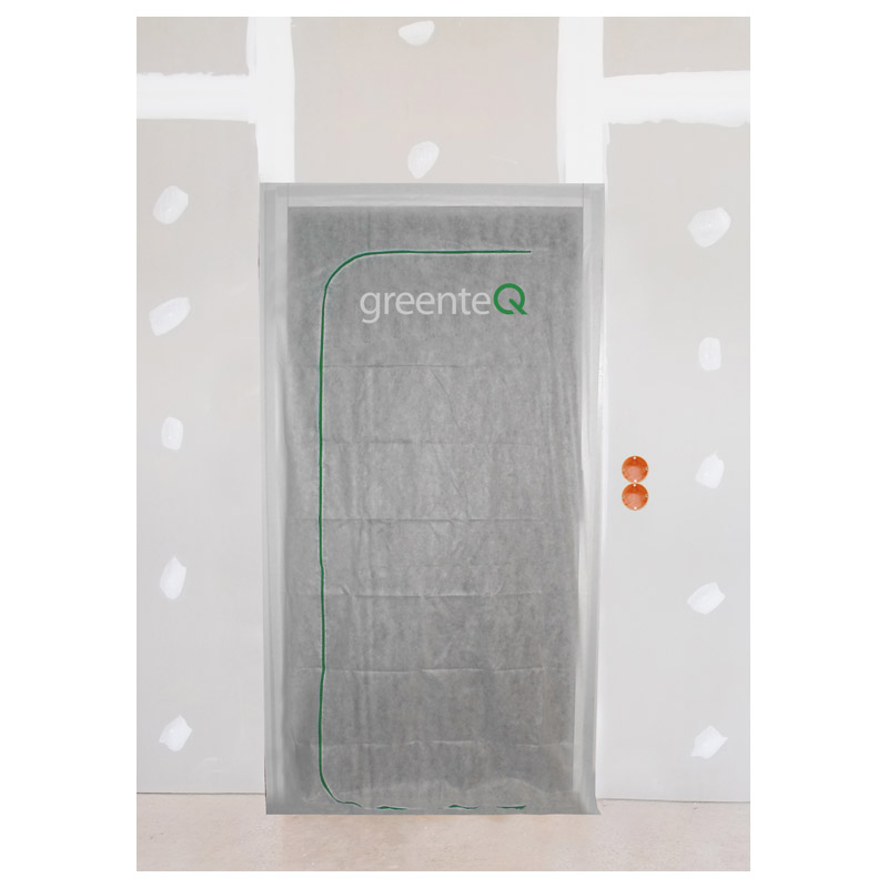 greenteQ Staubschutztür für Renovierungsarbeiten 1,10x2,40m Produktbild BIGPIC L