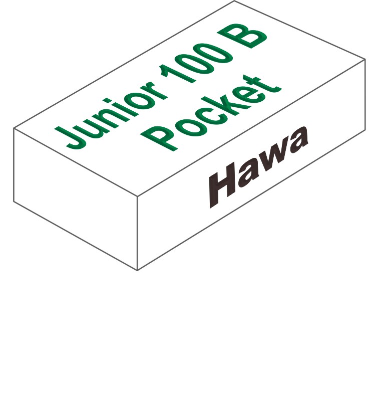 HAWA Schiebetürbeschlag Junior 100 B Pocket für Holztüren bis 100 kg Produktbild BIGPIC L
