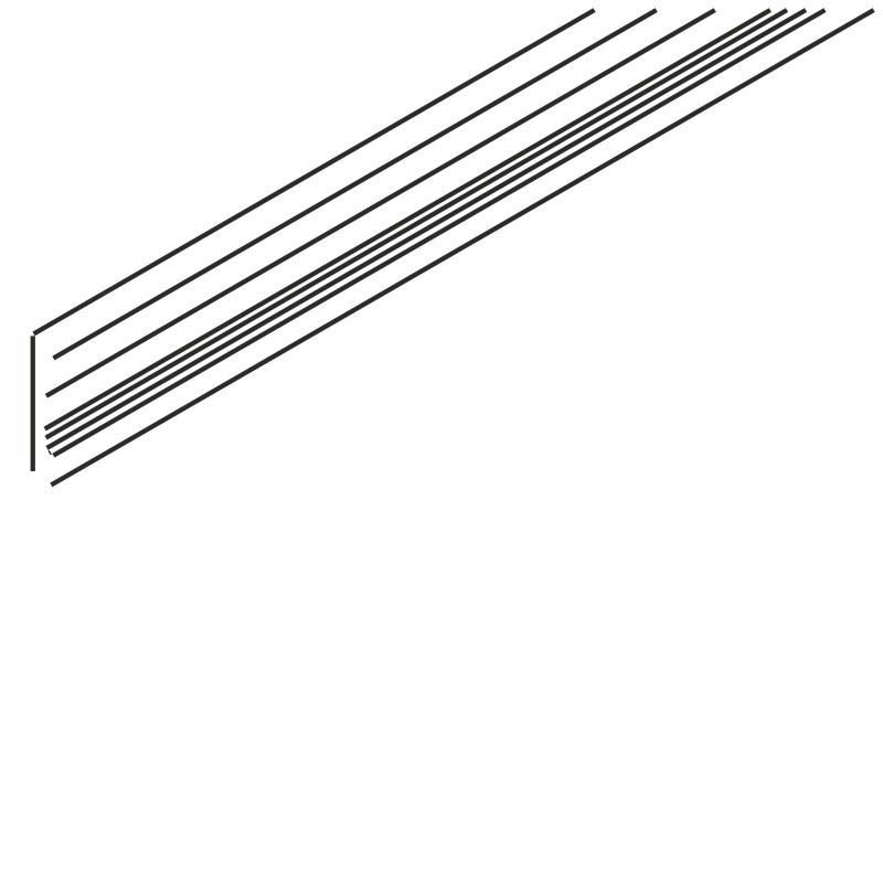 Clip-Blende zu Laufschiene  Hawa Junior 80/100 B, Aluminium,  eloxiert, L= 2000 mm Produktbild BIGPIC L