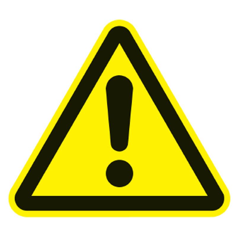 Warnzeichen *Gefahrenstelle* gelb-schwarz Produktbild BIGPIC L