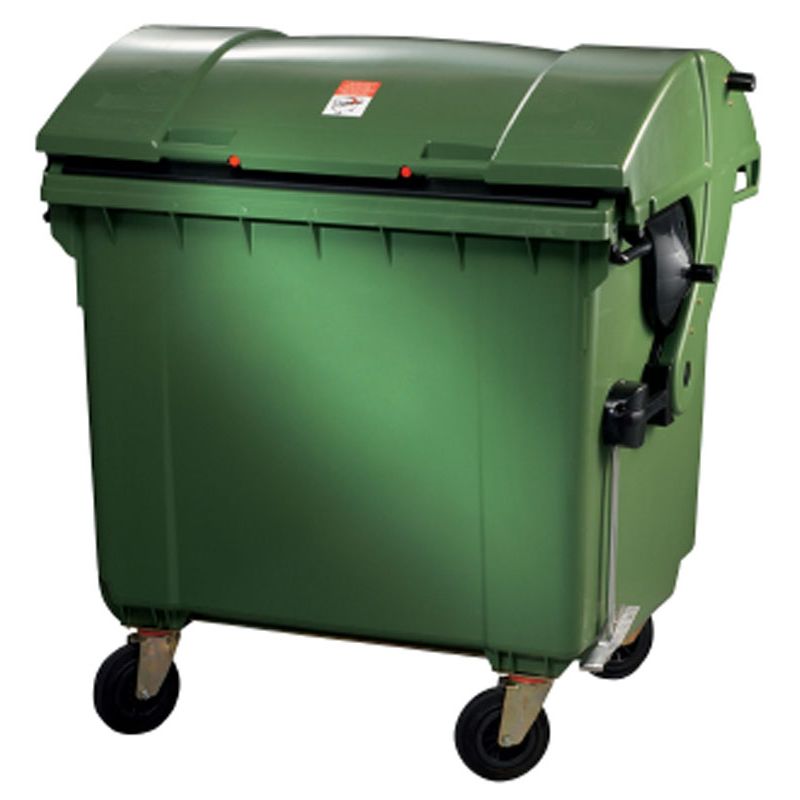 Müllgroßbehälter 1100 l PVC grün Produktbild BIGPIC L