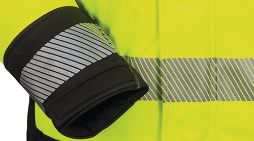 Warnschutz-Softshelljacke Größe XL ELYSEE Melvin gelb/schwarz 100 % PES Produktbild BIGPIC L