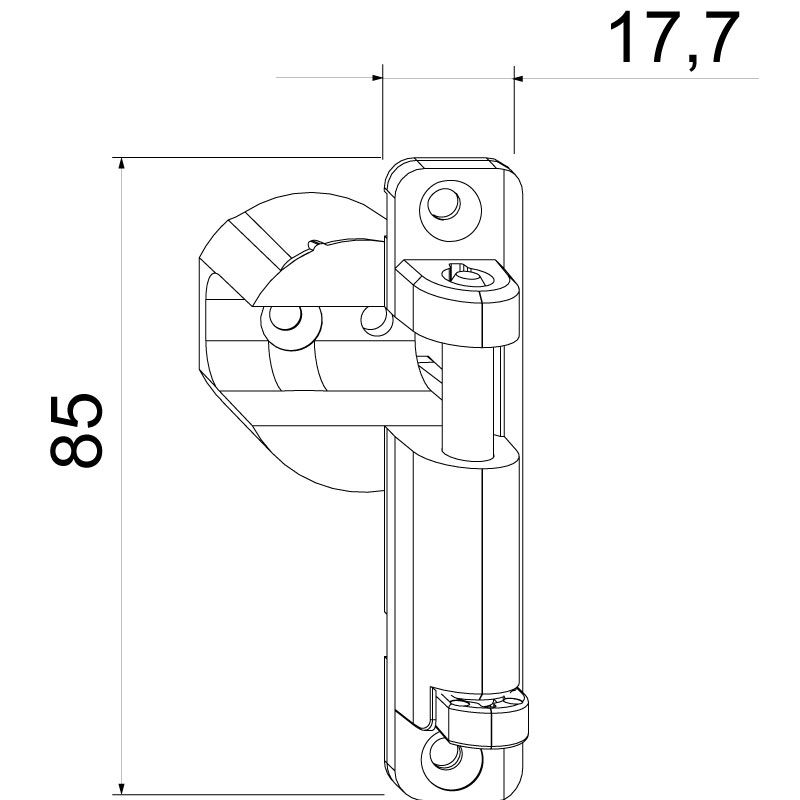 Topfscherenlager 18Ü/11 mm silber rs Produktbild BIGSKZ L