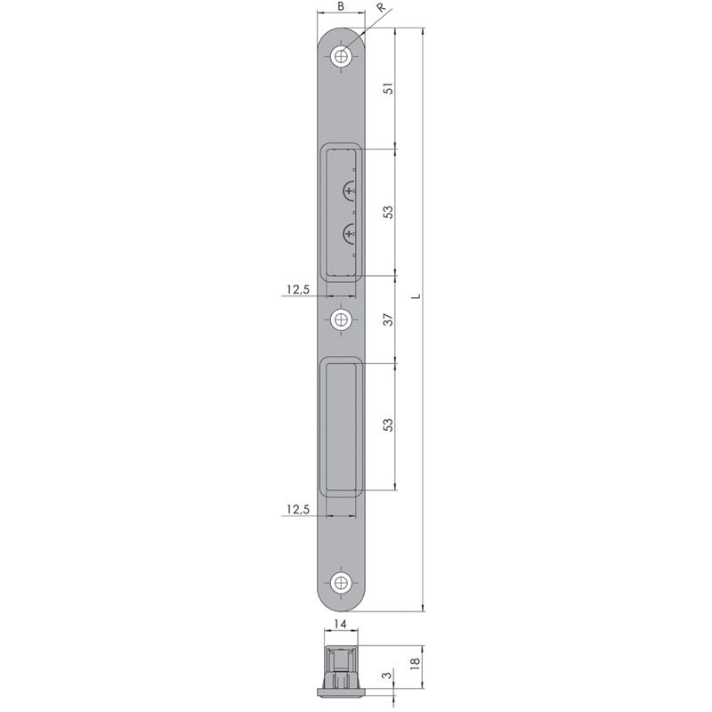 KFV Magnet-Schließblech *116-200* Produktbild BIGSKZ L