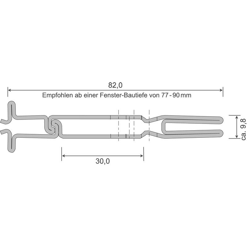 MENKE Stahl-Kopplungsprofil 82 mm Nr. 455 Produktbild BIGSKZ L
