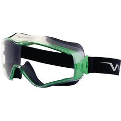 Vollsichtbrille EN 166, EN 170  6x3 Rahmen gunmetallic/grün, Scheibe klar Polycarbonat Produktbild