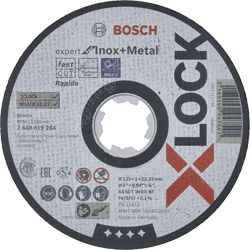Bosch X-Lock Trennscheiben 125x1mm  Expert for Metal&Inox gerade Produktbild