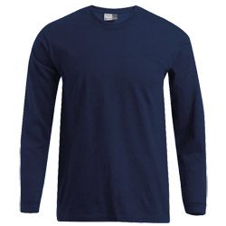 Langarm-T-Shirt Mens Premium Gr.XL navy Produktbild