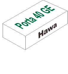 HAWA Schiebetürbeschlag Porta 40 GE für Glastüren bis 40kg Produktbild