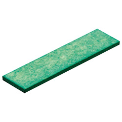 Brandschutz-Verglasungsklotz aus Buchenholz 100x24x3 mm Farbe: grün, VE 1000 Stück Produktbild