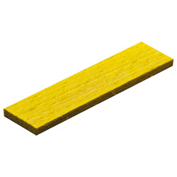 Brandschutz-Verglasungsklotz aus Buchenholz 100x24x4 mm Farbe: gelb, VE 500 Stück Produktbild