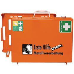Erste Hilfe Koffer B400xH300xT150ca.mm  Beruf SPEZIAL Metallverarbeitung orange Produktbild