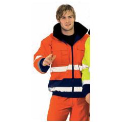 Comfortjacke 2farbig Gr.L Warnschutz PLANAM orange/marine Produktbild