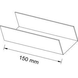 Verbinder P 2033 100 mm blank Produktbild