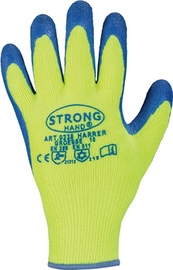 Handschuhe Größe 10 gelb/blau  Harrer Acryl m.Latex EN 388 Kategorie II Produktbild