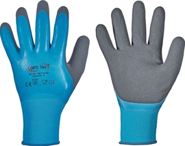 Handschuhe Größe 11 blau  Aqua Guard PA m.Latex/Latex EN 388 Kategorie II Produktbild