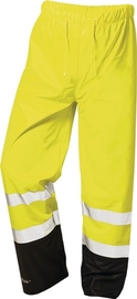 Warnschutz PU Regenhose Größe L  Dirk gelb/schwarz PU auf PES-Trägermaterial Produktbild