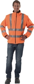 Warnschutz-Softshelljacke Größe XL PREVENT  orange 96 % PES / 4 % EL Produktbild