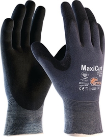 Schnittschutzhandschuhe Größe 7 blau/schwarz  MaxiCut Ultra 44-3745 Nyl./Glasfaser/El./UHMWPE m.Nitrilschaum EN 388 Kategorie II Produktbild