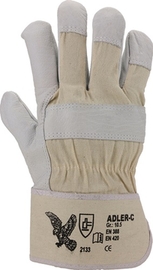 Handschuhe Größe 10,5 naturfarben ASATEX Adler-C Rindnarbenleder Produktbild