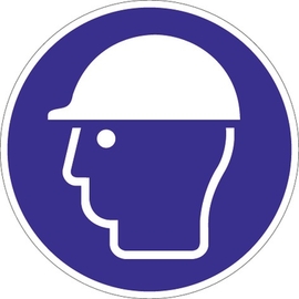 Gebotszeichen Kopfschutz benutzen  ASR A1.3/DIN EN ISO 7010 Kunststoff Produktbild