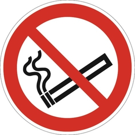 Verbotszeichen ASR A1.3/DIN EN ISO 7010   Rauchen verboten Folie Produktbild