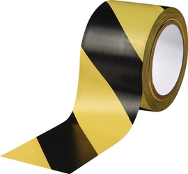 Bodenmarkierungsband PVC ROCOL Easy Tape schwarz/gelb Länge 33 m Breite 75 mm Produktbild