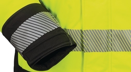 Warnschutz-Softshelljacke Größe L ELYSEE Lukas orange/schwarz 100 % PES Produktbild