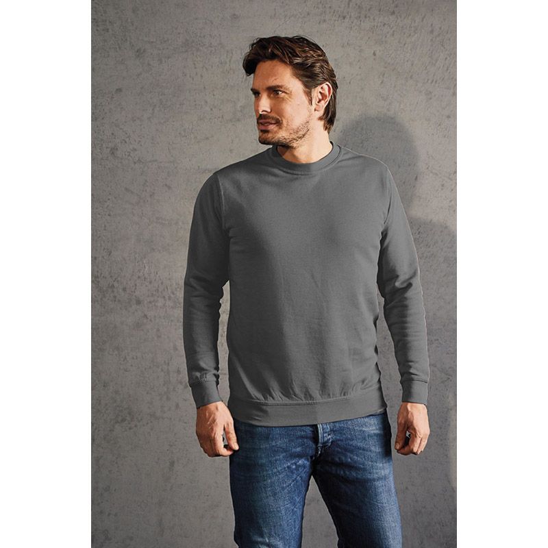 PROMODORO Men’s Sweater 80/20 steel gray Produktbild BIGANW L