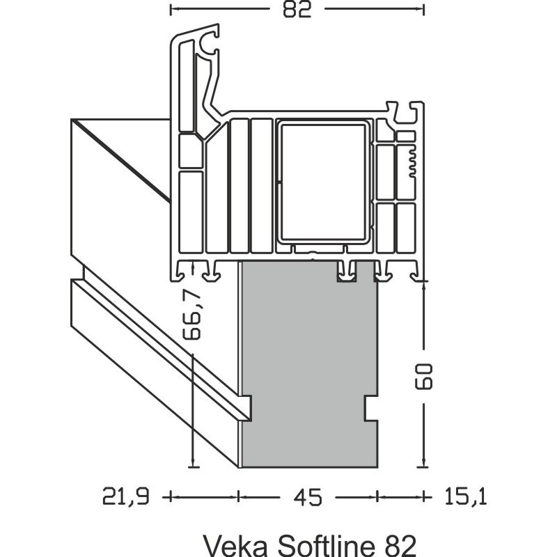 greenteQ Fensterbankanschluss-Dämmprofil mit PVC für WDVS Veka Produktbild BIGANW L