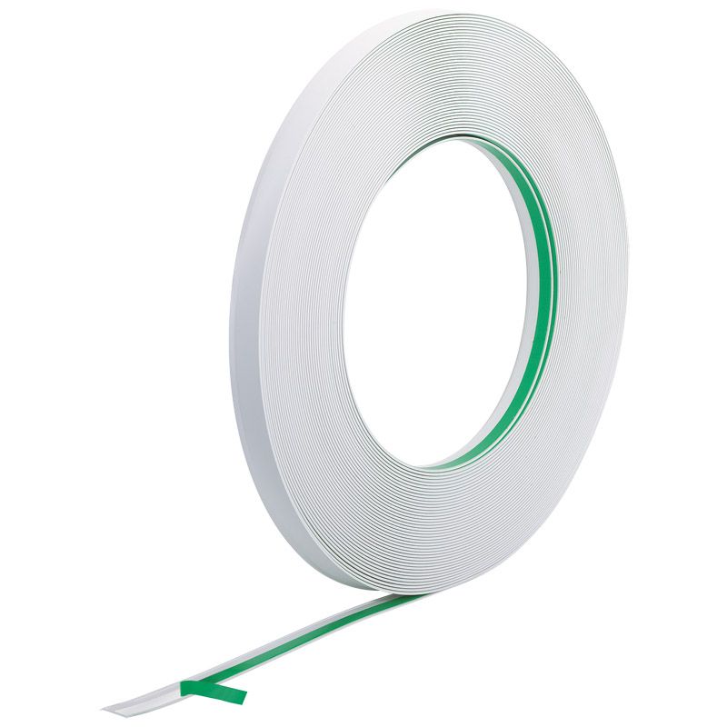 greenteQ PVC-Flachleisten mit abgerundeten Ecken, Schaumklebeband und Weichlippe Produktbild BIGANW L